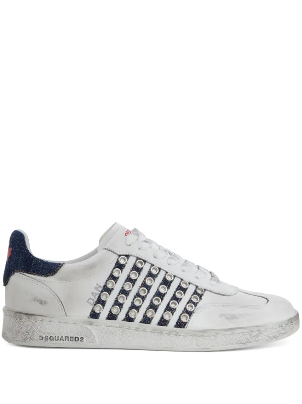 【H.K】Dsquared2 DSQUARED2 Boxer Sneakers | White | FARFETCH HK