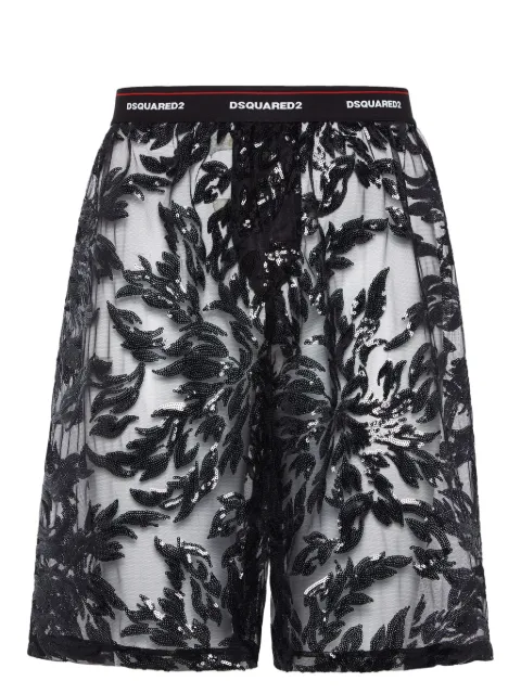 DSQUARED2 shorts con lentejuelas