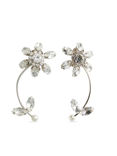 DSQUARED2 aretes de cristal con detalle de flor