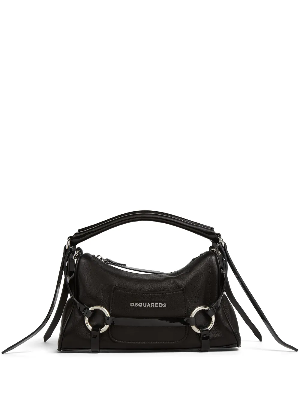 DSQUARED2 axelväska i läder | svart | Image 1