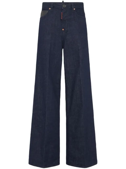 DSQUARED2 jeans anchos con parche del logo
