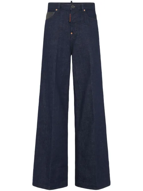 Jean ample à patch logo - DSQUARED2 - Modalova