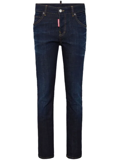 Jean skinny à logo brodé - DSQUARED2 - Modalova