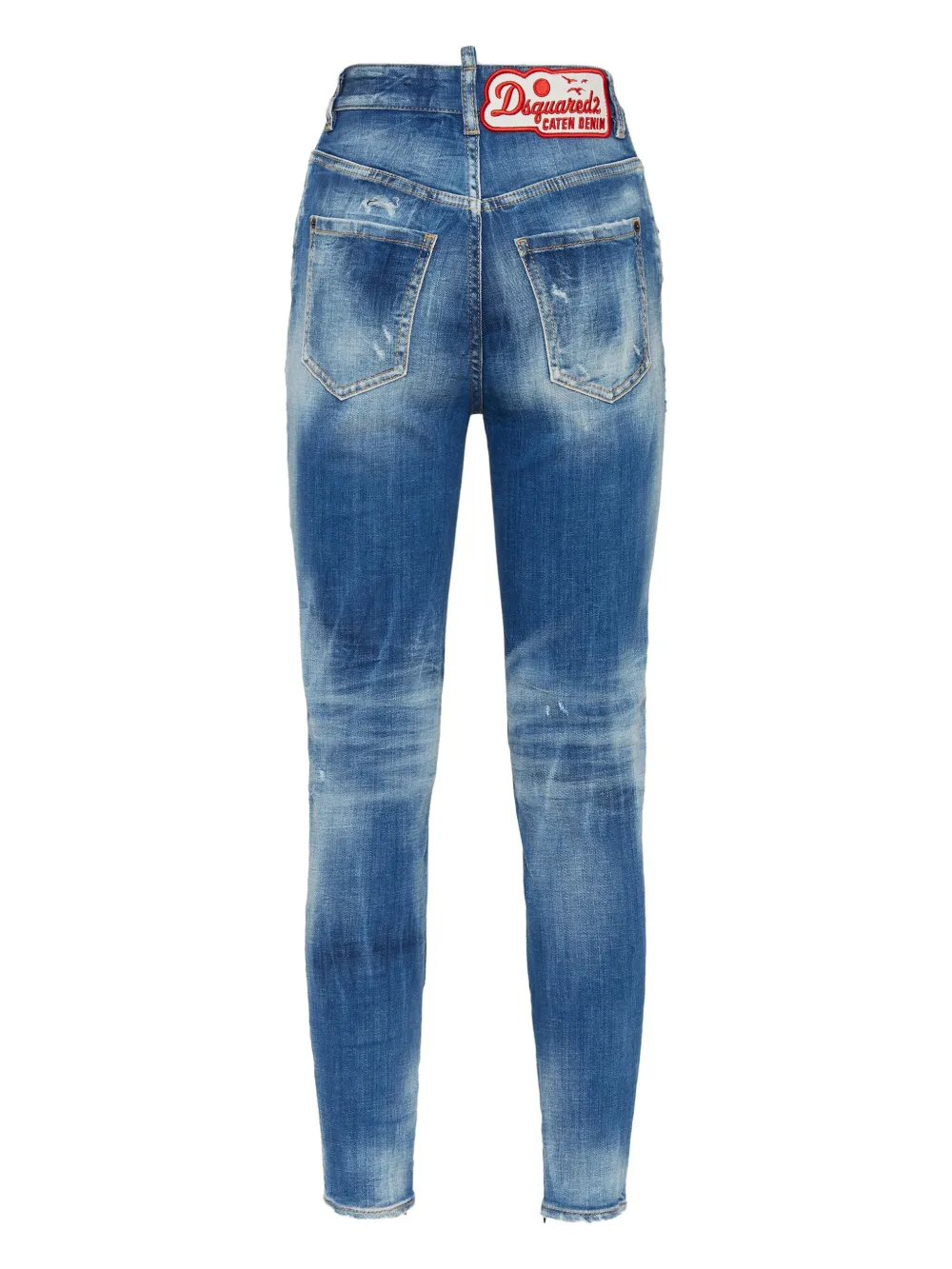 DSQUARED2 Jeans met logopatch - Blauw