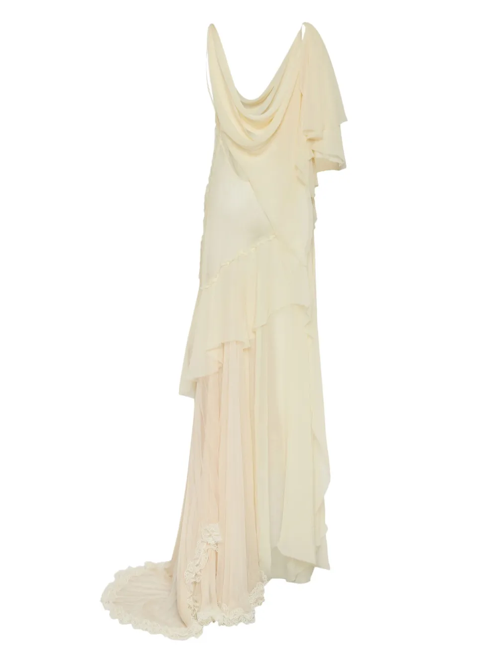 DSQUARED2 Asymmetrische maxi-jurk - Wit