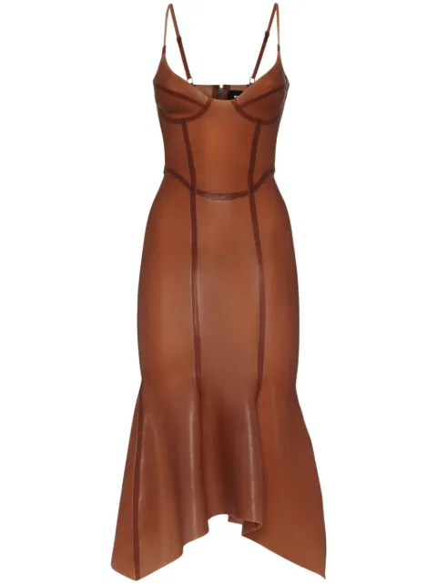 DSQUARED2 Latex midi dress 