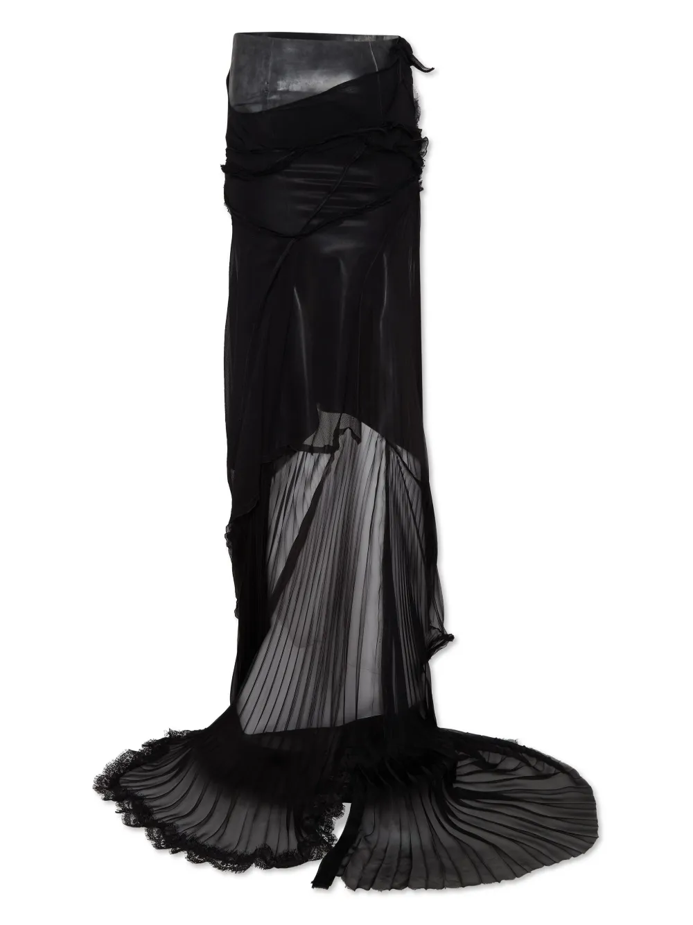 DSQUARED2 Asymmetrische maxi-rok - Zwart