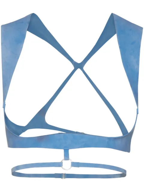 DSQUARED2 Latex crop top 