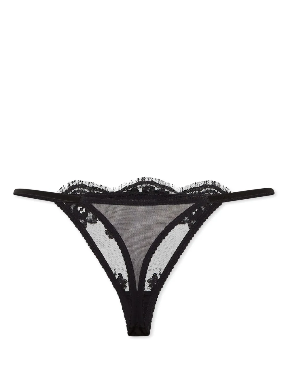 DSQUARED2 lace-pattern thong - Zwart