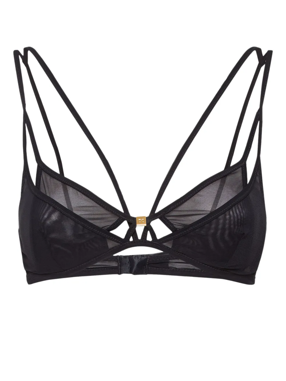 DSQUARED2 semi-sheer layered bra | Black | Image 1