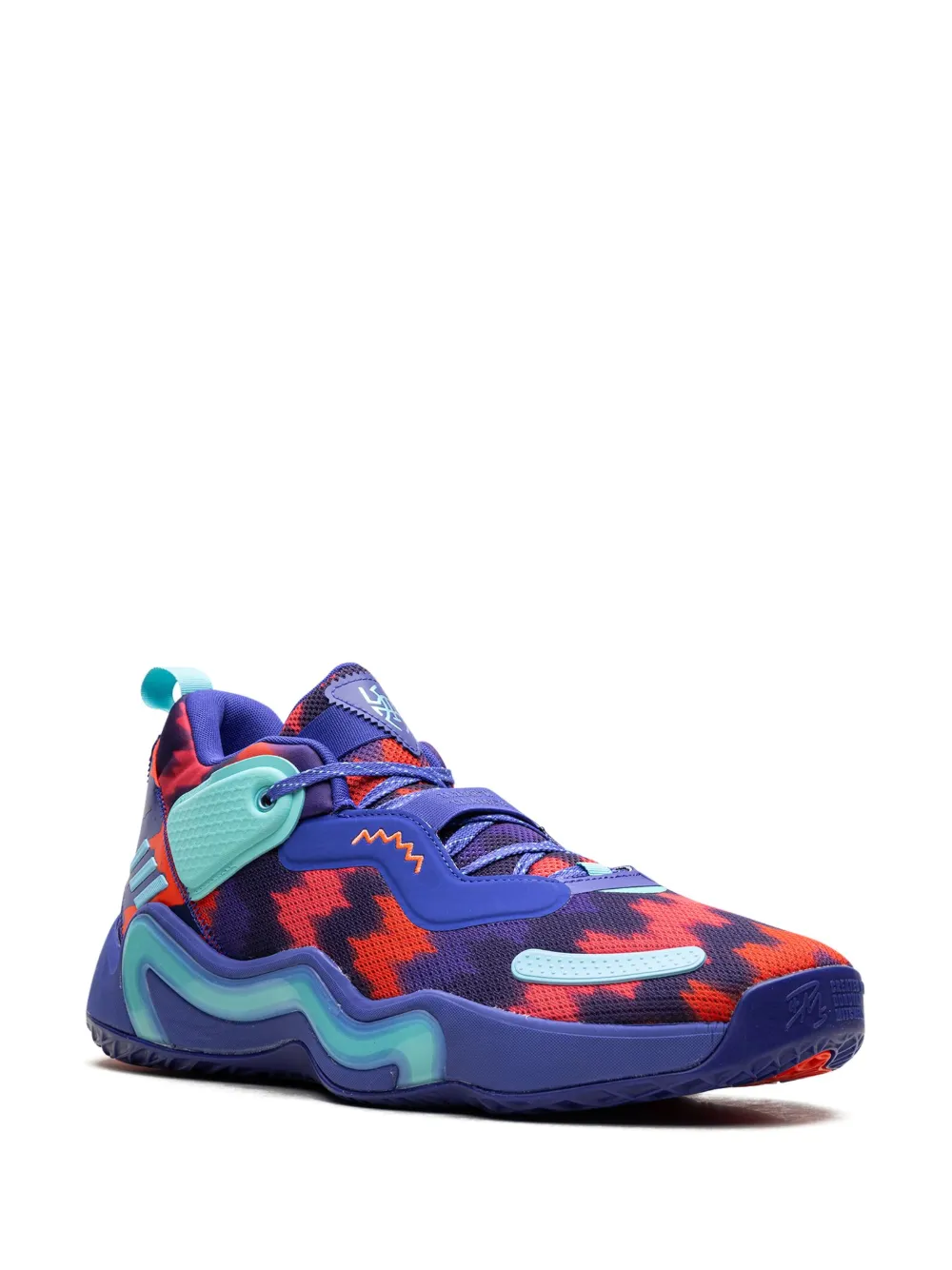 adidas D.O.N. Issue #3 "Sonic Ink Solar Red" sneakers - Blauw