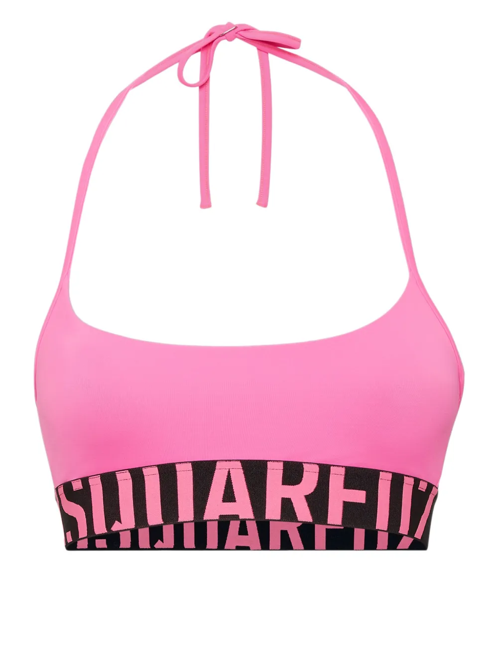 Dsquared2 Halterneck Bikini Top In Pink