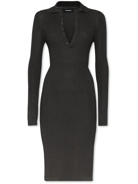DSQUARED2 fine-ribbed midi dress