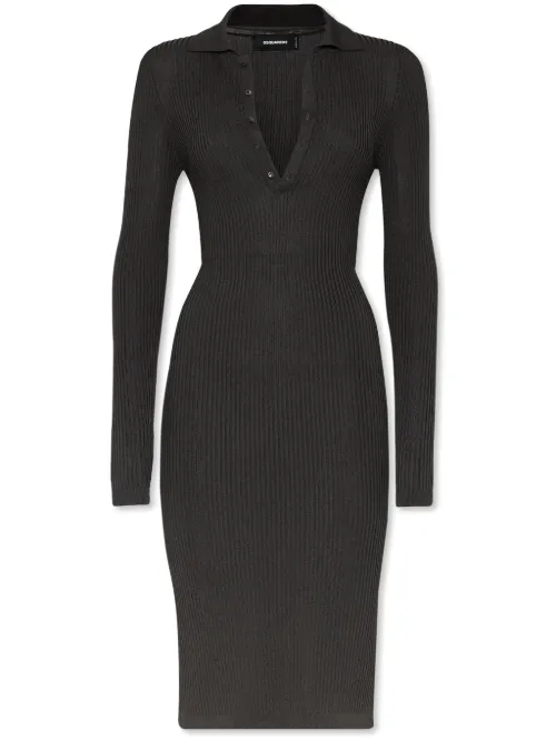 Robe mi-longue à design nervuré - DSQUARED2 - Modalova