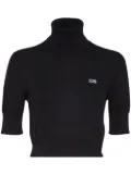 DSQUARED2 D2 roll-neck crop top - Black