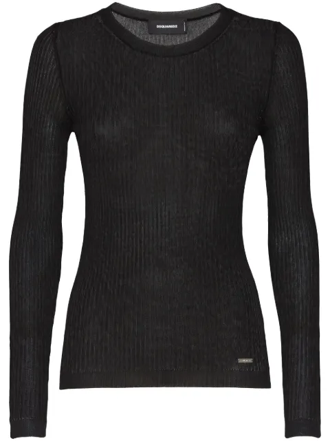DSQUARED2 fine-ribbed jumper