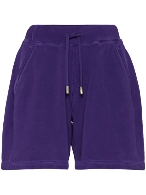 DSQUARED2 logo-embroidered track shorts