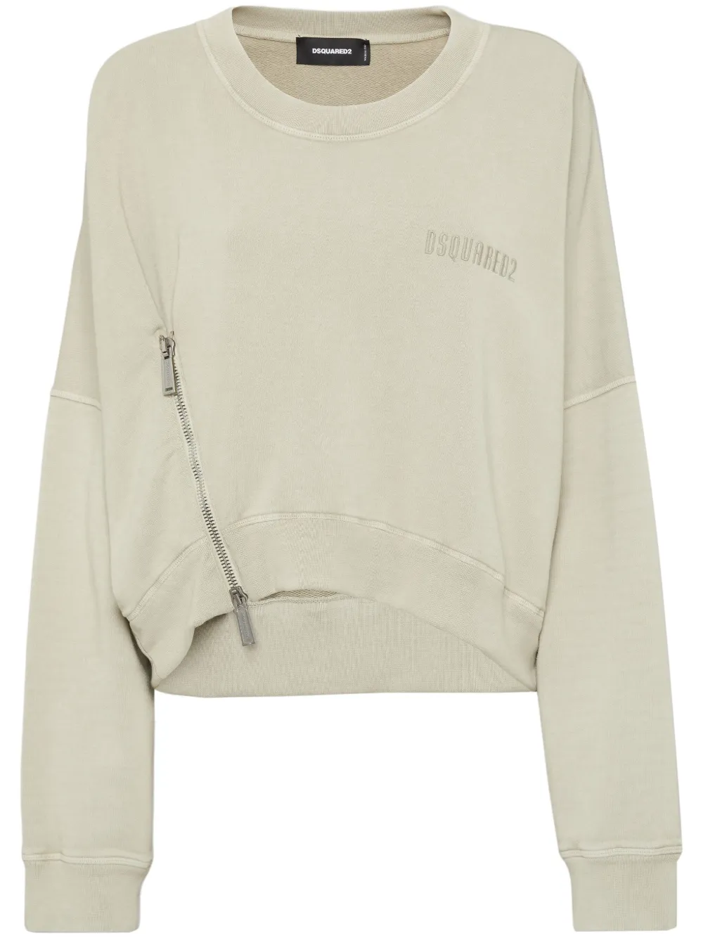 DSQUARED2 sudadera con logo bordado y cierre | neutro | Image 1