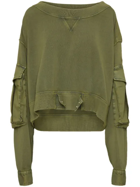 DSQUARED2 distressed cargo sweatshirt