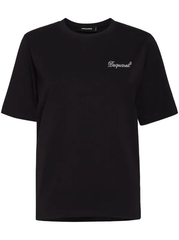 DSQUARED2 / Tシャツ/S/コットン/BLK// DSQUARED2 コットン Tシャツ | ブラック | FARFETCH JP