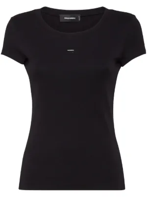 DSQUARED2 ディースクエアード ロゴ Tシャツ | ブラック | FARFETCH JP