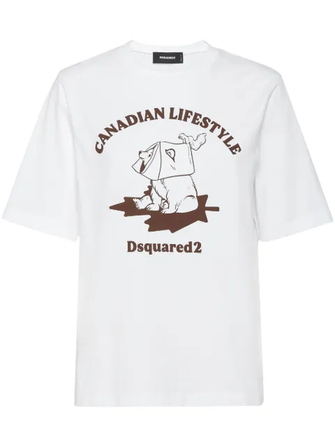 DSQUARED2 logo-print t-shirt Women