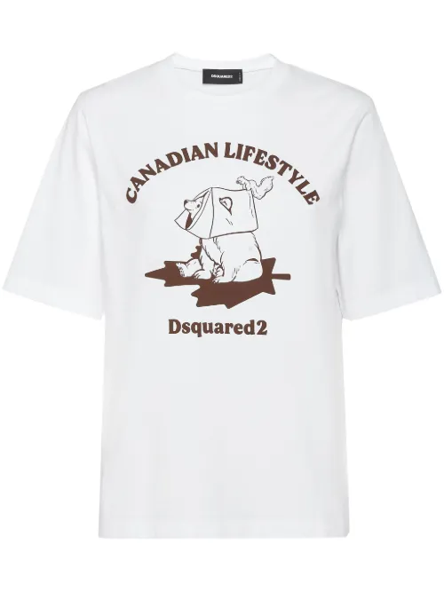 T-shirt à logo imprimé - DSQUARED2 - Modalova