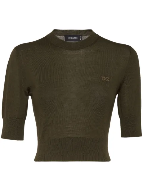 DSQUARED2 logo-embroidered T-shirt