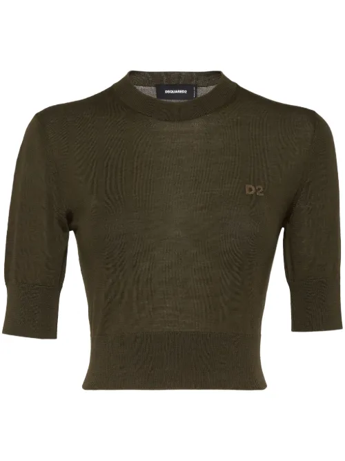 T-shirt à logo brodé - DSQUARED2 - Modalova