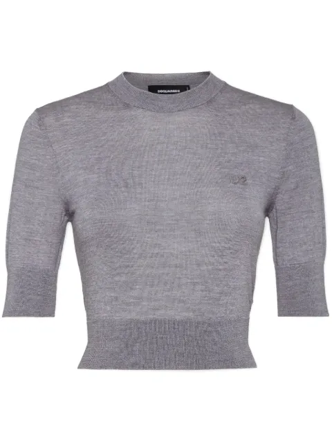 DSQUARED2 cropped knitted top