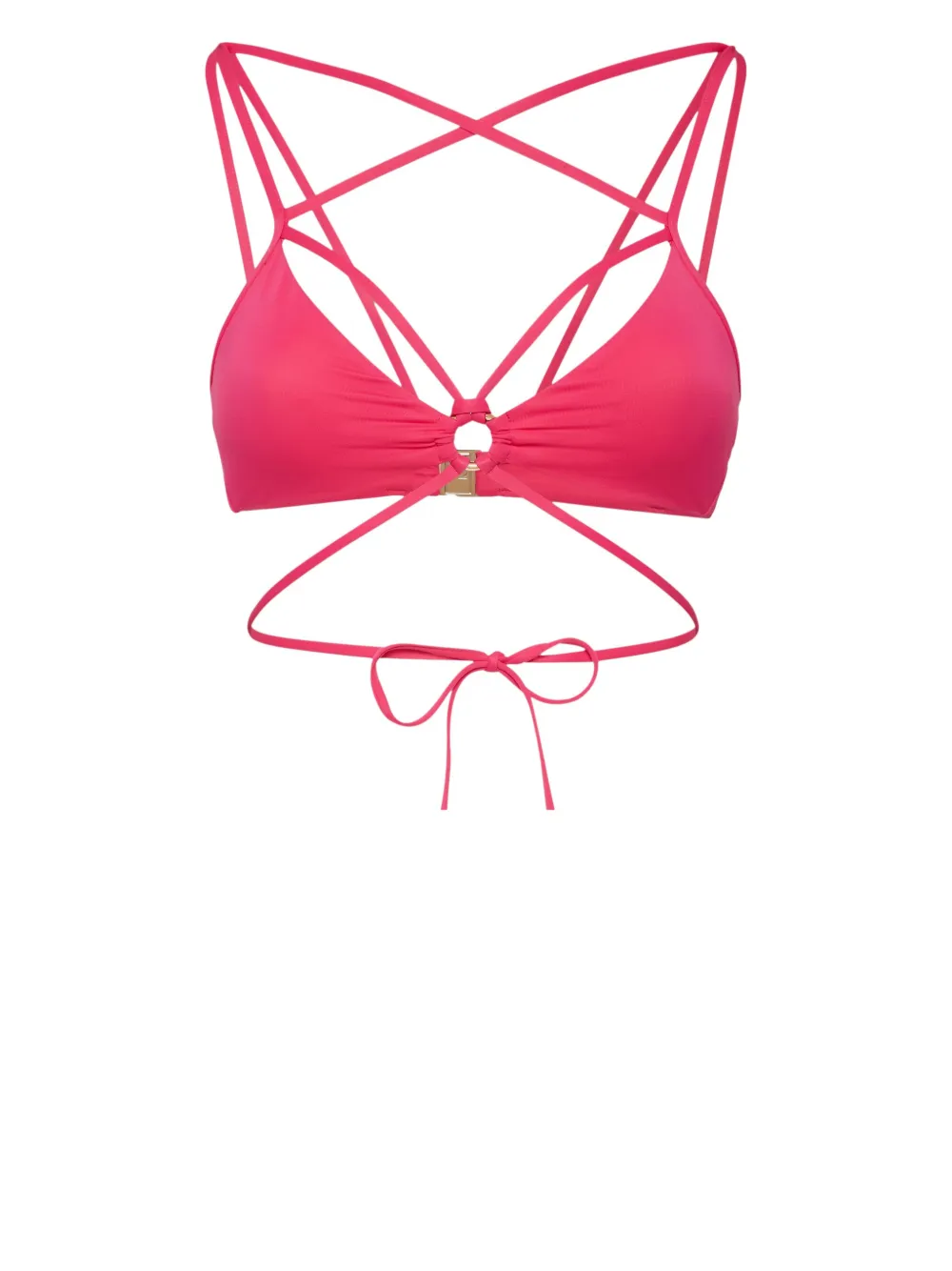 DSQUARED2 top de bikini bondage triangular | rosado | Image 1