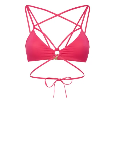DSQUARED2 bondage triangle bikini top 