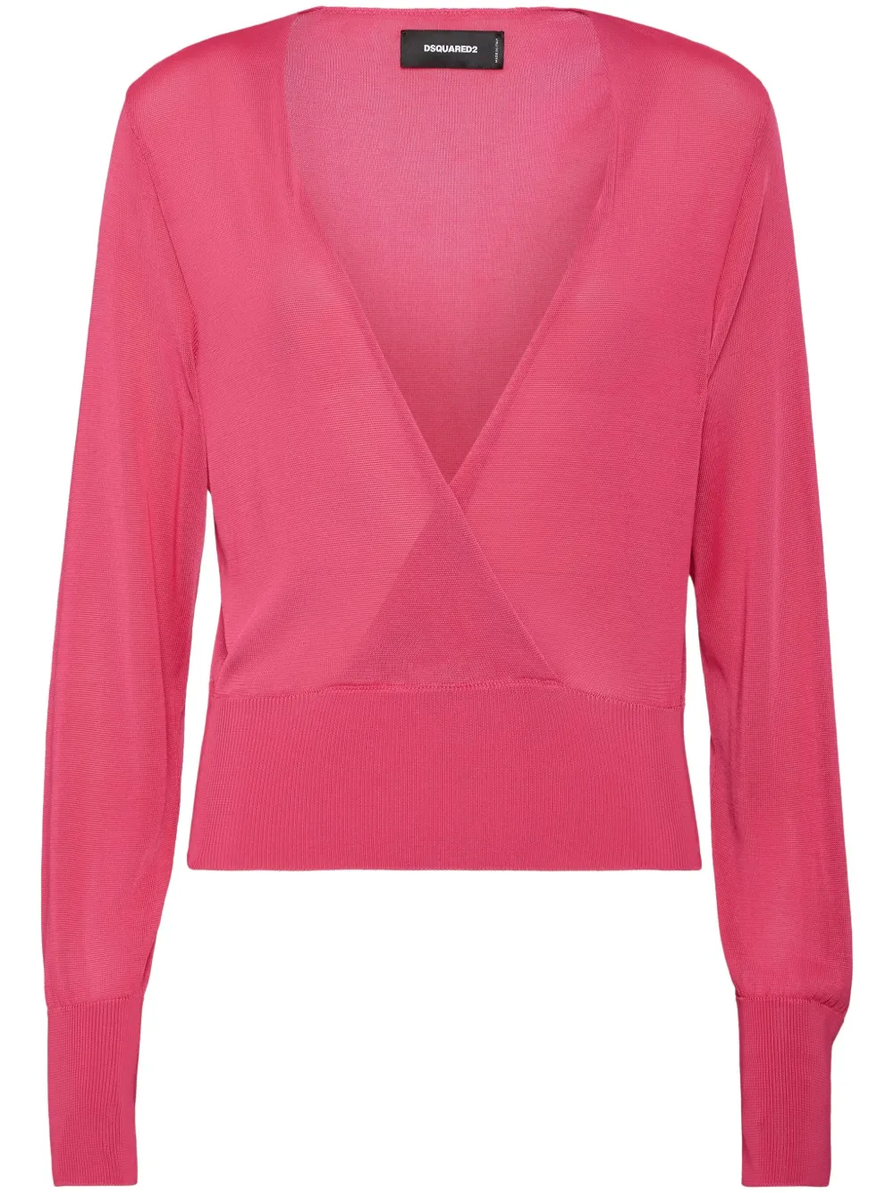 DSQUARED2 plunging V-neck jumper | Pink | Image 1