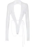 DSQUARED2 open-back bodysuit - White