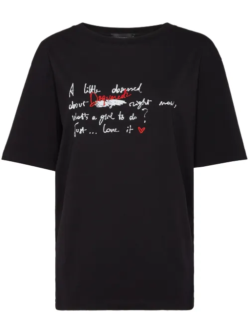 T-shirt à logo brodé - DSQUARED2 - Modalova