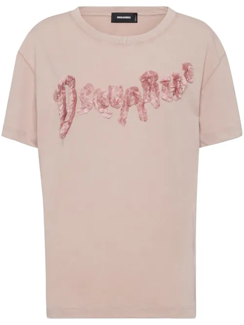 T-shirt à logo embossé - DSQUARED2 - Modalova