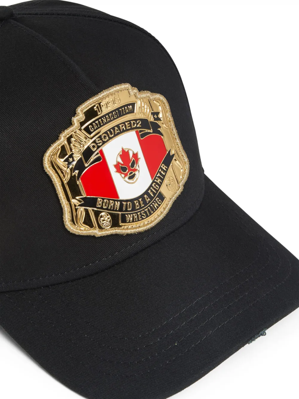 Shop Dsquared2 Logo-patch Baseball Cap In Black