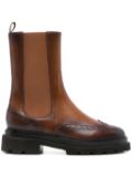 Santoni leather boots - Brown