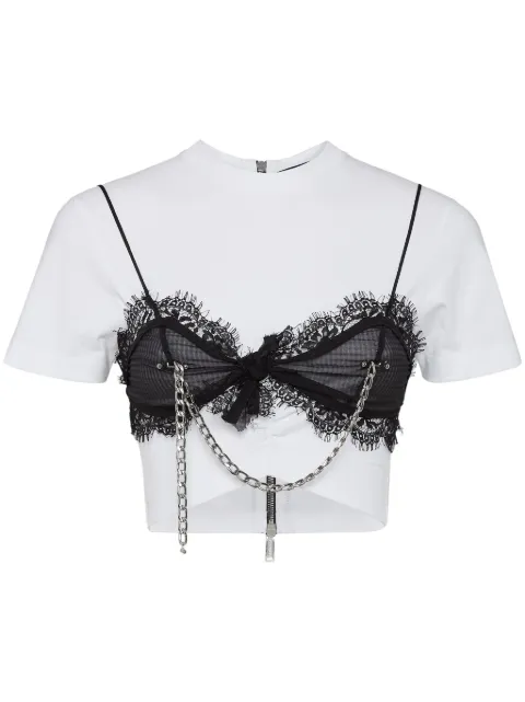 DSQUARED2 playera con detalle de cadena