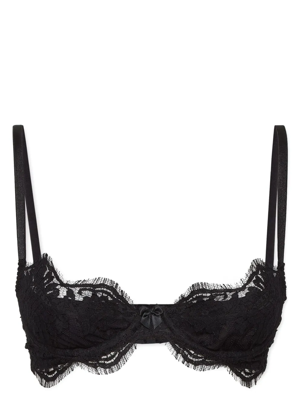 DSQUARED2 lace-pattern balconette bra - Nero