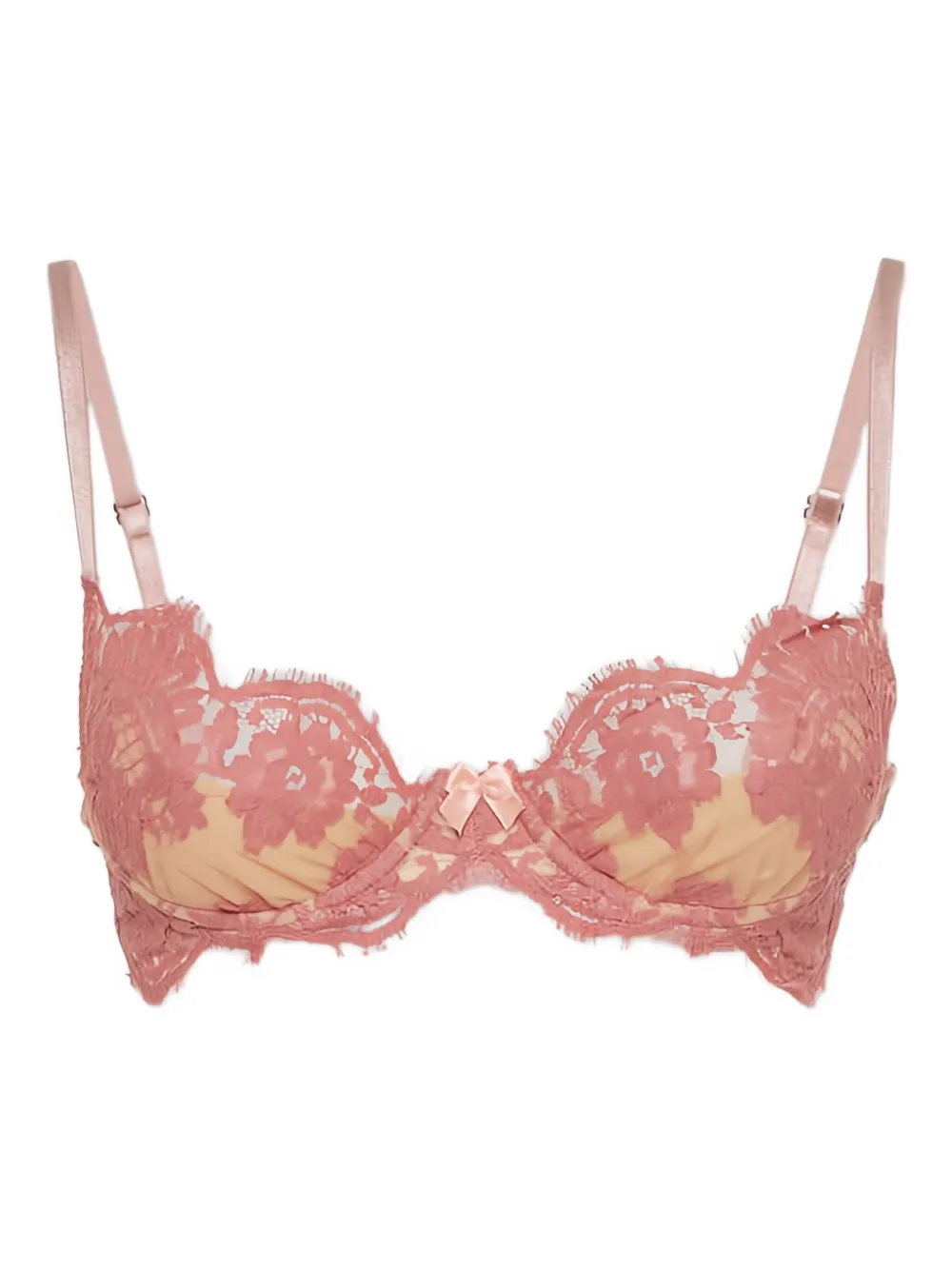Dsquared2 Floral-lace Bra In Pink