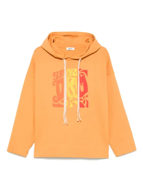 SANDRO hoodie Surf Logo - Orange - SANDRO - Modalova