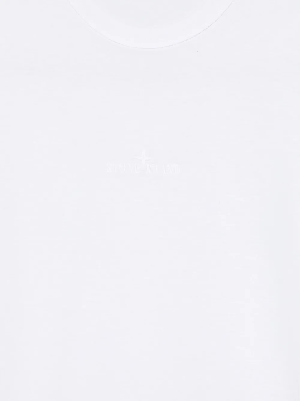 Stone Island Junior T-shirt met geborduurd logo Wit