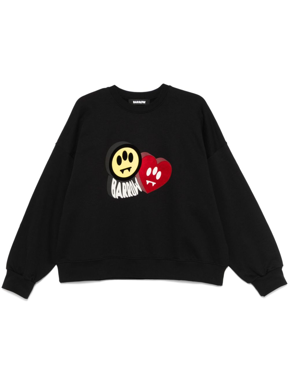 crew-neck print sweatshirt