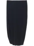 Jil Sander draped-detailed midi skirt - Black