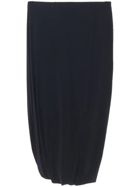 Jil Sander draped-detailed midi skirt