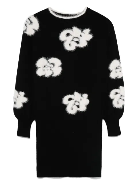 TWINSET Kids floral intarsia-knit dress