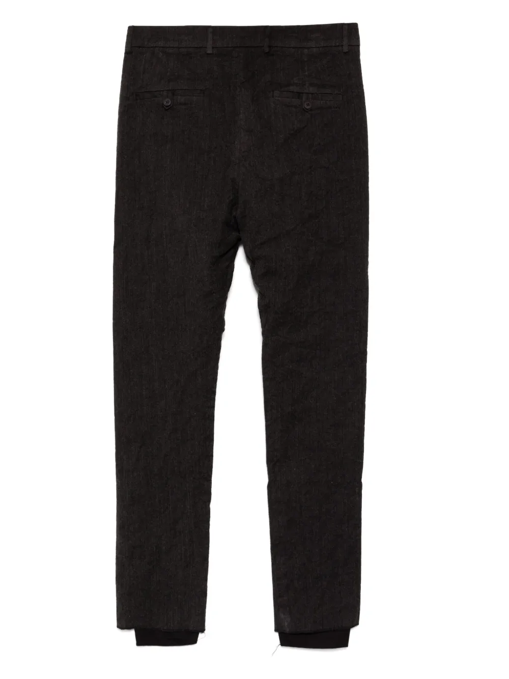 Poème Bohèmien Poeme Bohemien Low Crotch Trousers In Cotton In Grey