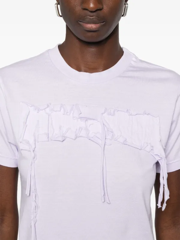 【関税込み】Ottolinger Tシャツ Ottolinger Distressed Otto Tシャツ | パープル | FARFETCH JP