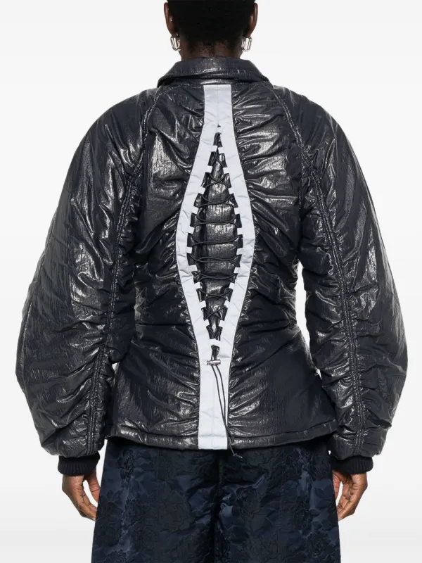ジャケット ANDERSSON BELL LUNA BACK-CORSET BOMBER JACKET 5MM057 Andersson Bell Luna Back-Corset Jacket | Blue | FARFETCH